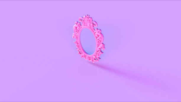istock Pink Antique Ellipse Baroque Frame 1136188313