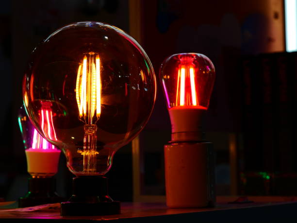 istock Vintage light bulbs lamp 1136188590