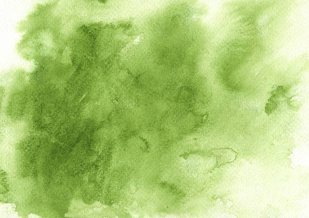 istock Great green watercolor background 113618865