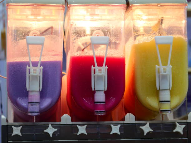 istock Colorful ice cream slushy smoothie machine 1136194996