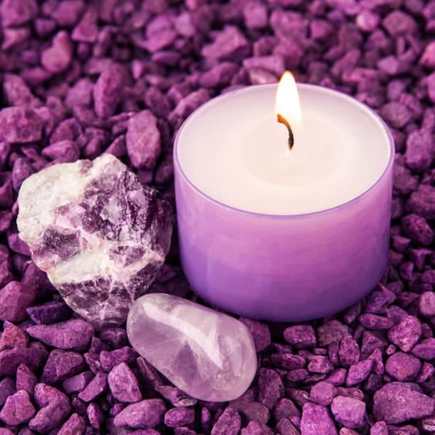 istock Wellness Amethyst and candle 1136195245