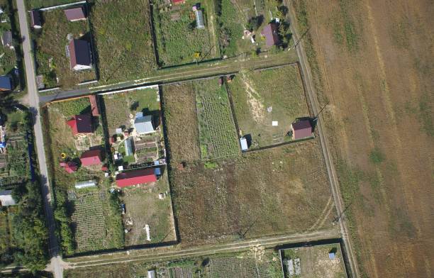 istock view from the drone to the small village 1136196867