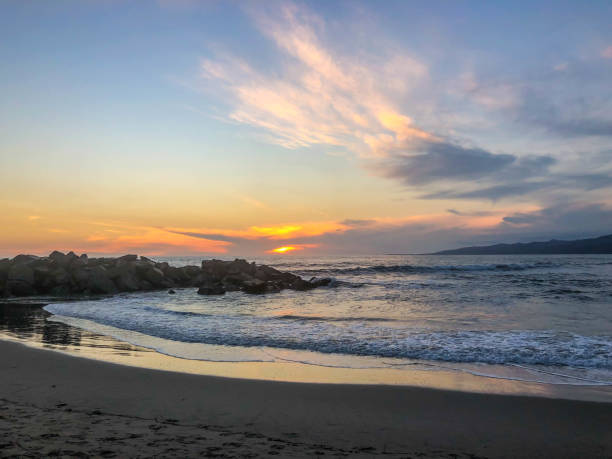 istock Sunset over the pacific ocean in Venice Beach in winter 1136198809