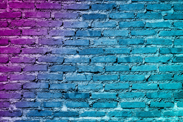 istock Colorful painted brick wall texture background. Graffiti brick wall, colorful background. 1136199917