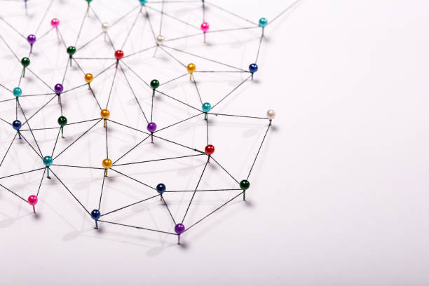 istock Linking entities. Network, networking, social media, internet co 1136200386