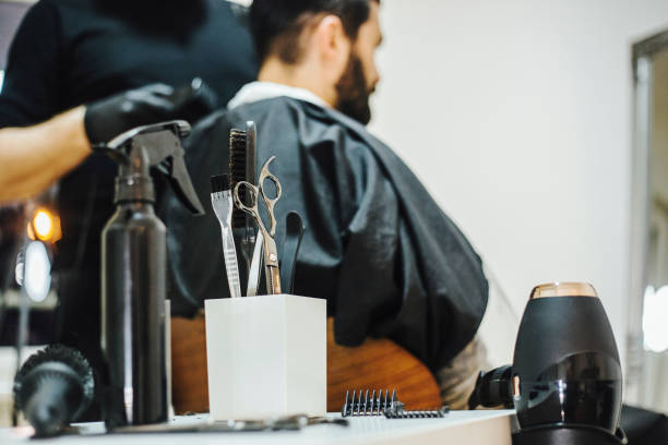 istock Professional hairdresser tools 1136205441