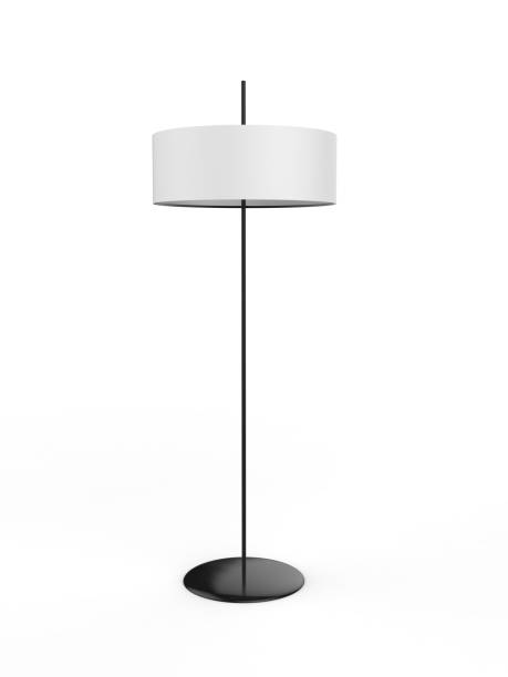 istock 3D illustration of a modern floor lamp on a white background 1136206613