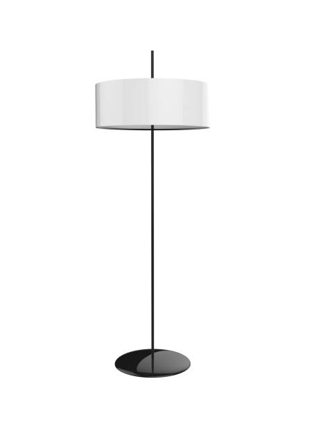 istock 3D illustration of a modern floor lamp on a white background 1136206626