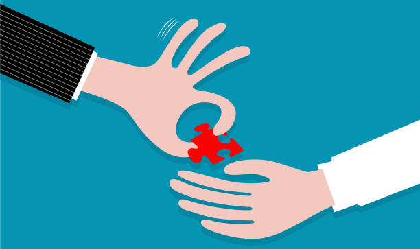 Willing to delegate A boss leaving part of the problem to resolve to an employee. delegating stock illustrations