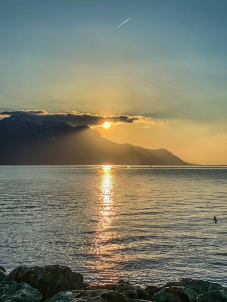 istock Lake Leman Montreux 1136214614