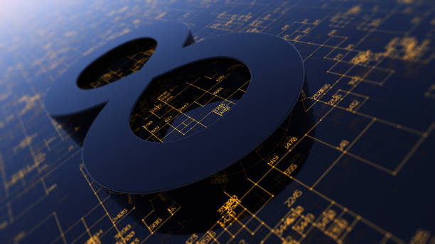 istock 3D Rendering Infinity symbol of black metal 1136219165