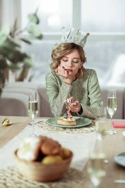 istock Birthday woman waiting for her man while having birthday party 1136220866