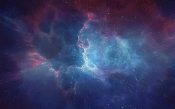 Night sky background image featuring nebula, galaxies and stars