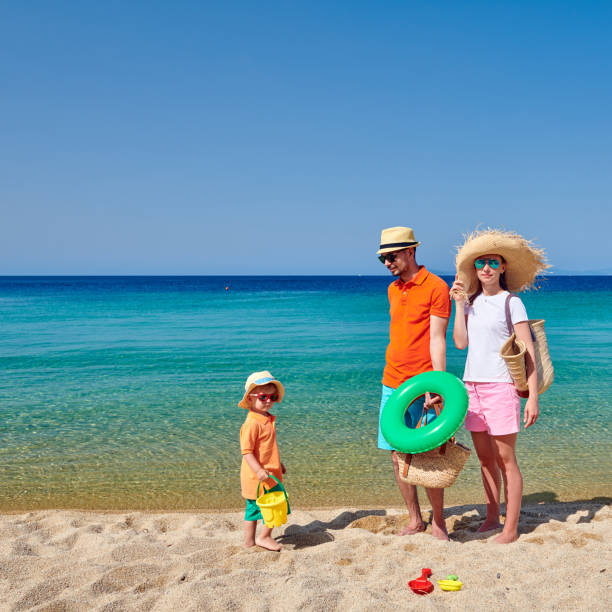 istock Family on beach in Greece 1136222277