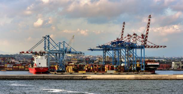 istock The container port of Naples 1136235001
