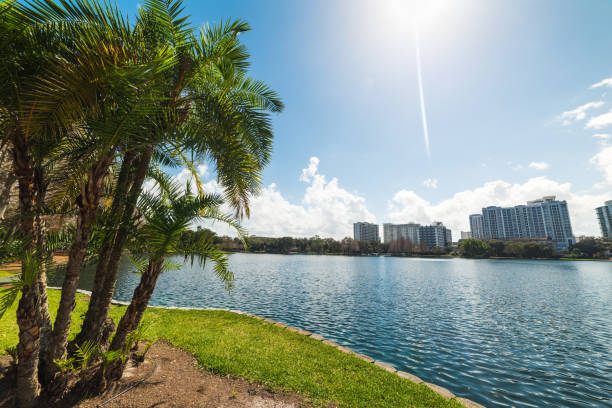 istock Downtown Orlando seen from Lake Eola Park on a sunny day 1136235137
