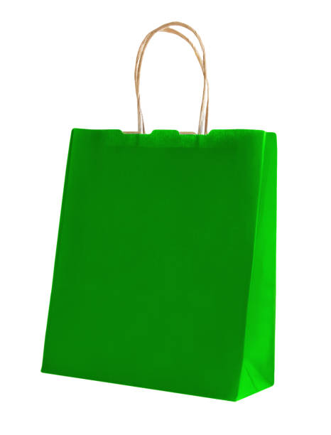 istock Green paper shopping bag 1136239106