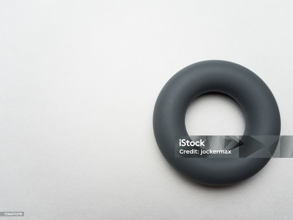 Round Expander Gray Rubber Round Expander For Forearm On White Background Stock Photo ...