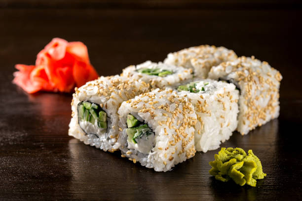 Sushi roll stock photo