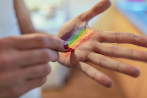 istock Bisexual Person Doing a Makeup at Home 1136255932