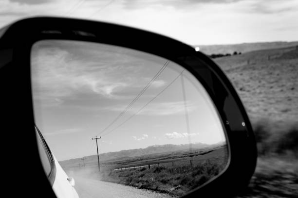 istock Journey in the rear vision mirror 1136259546