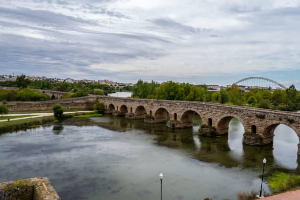 istock Bridge over the Guadiana in Merida (Spain) 1136261774