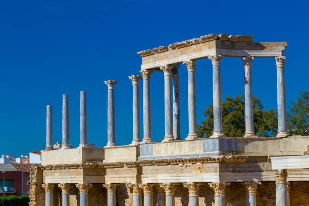 istock Classic Roman amphitheater located in Merida (Spain) 1136262368
