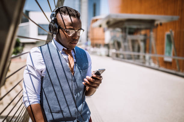 istock Chilling With His Headphones On 1136262416