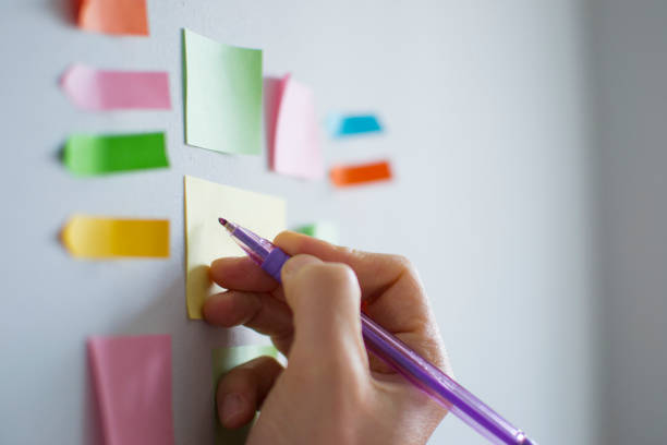 istock A male white collar employer is adding a new task to kanban board 1136262524