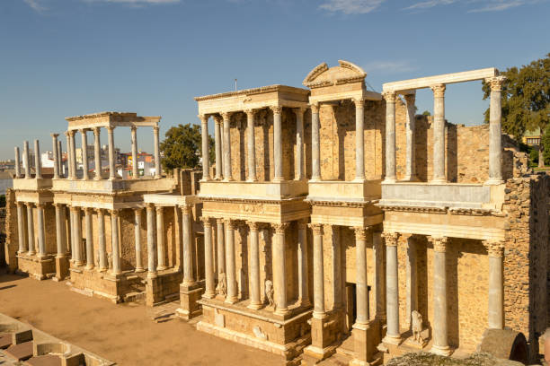 istock Classic Roman amphitheater located in Merida (Spain) 1136262747