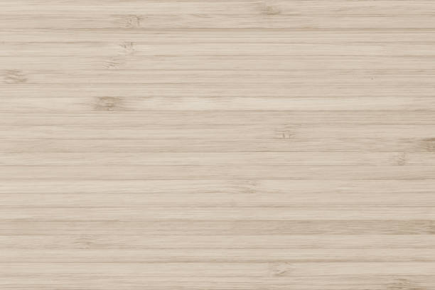 istock Bamboo natural wood texture pattern background in light cream beige brown color 1136269278