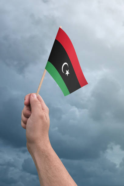 リビアの旗 - libyan flag ストックフォトと画像