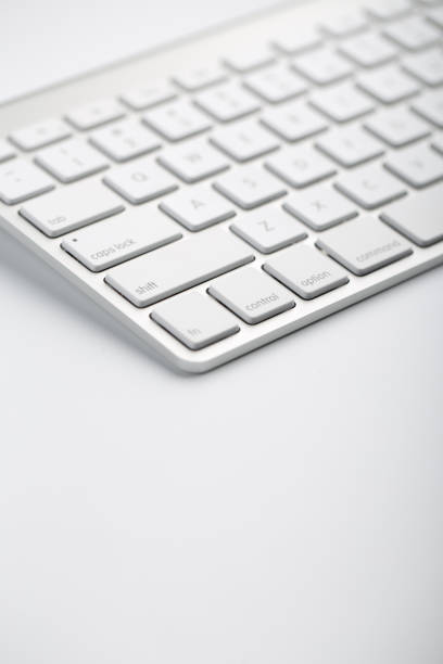 Close up of laptop keyboard.