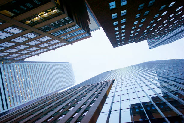 istock Overhead view of the financial district Toronto 1136278764