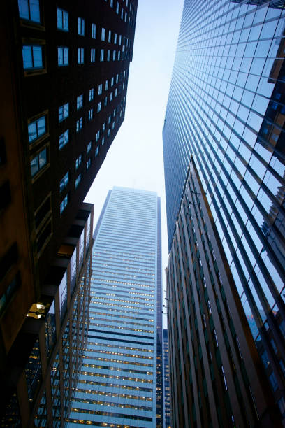 istock Overhead view of the financial district Toronto 1136278770