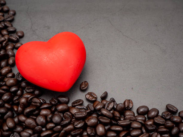 istock Red Love heart valentine's day banner coffee dark background 1136280282