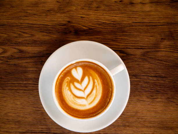 istock Cup of hot coffee on table 1136286100