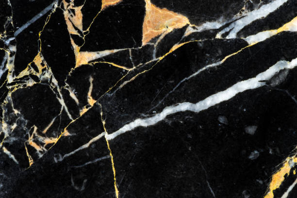 golden black marble with abstract pattern texture detail on high resolution interior design black and golden marble texture pattern design luxury  for interior concept veining stock pictures, royalty-free photos & images