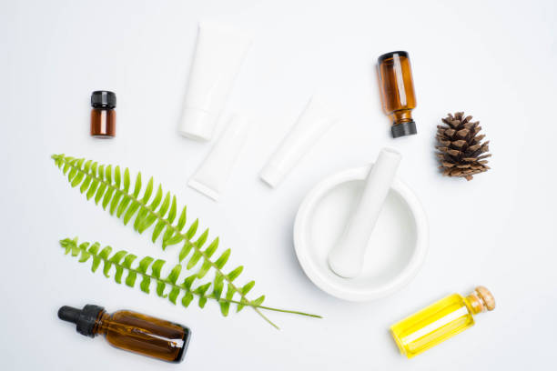 istock scrubs with natural ingredients leaves on white background 1136296760