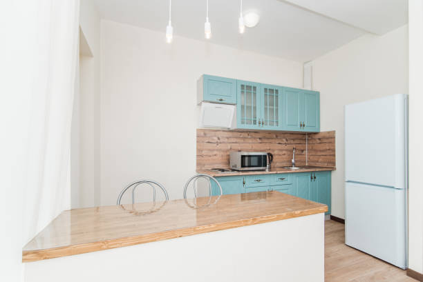 istock Photo of the light kitchen room 1136296789