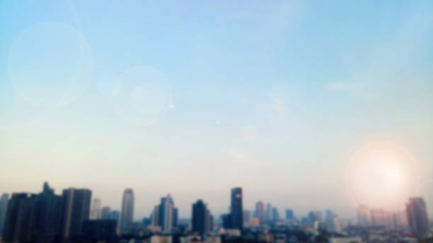 istock Abstract blurred of cityscape view background 1136297958