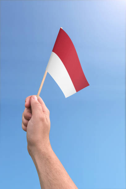 770+ Bandiera Del Principato Di Monaco Foto stock, immagini e