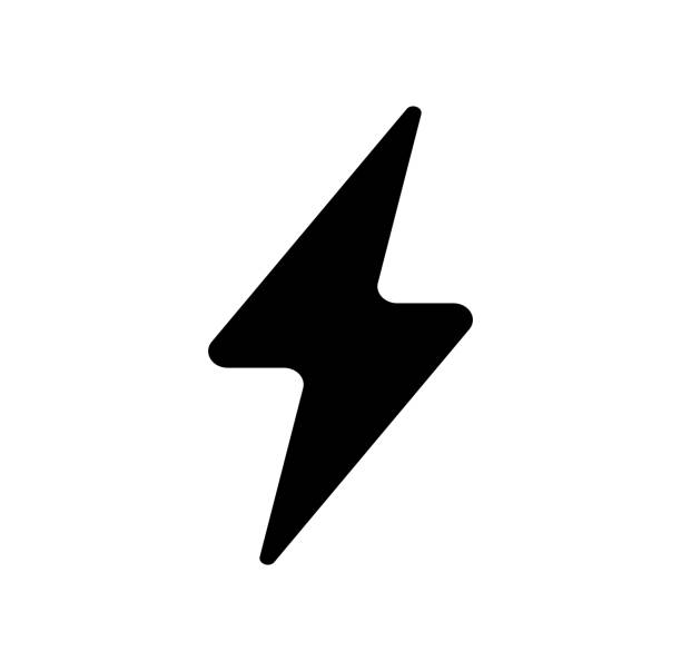 Thunder , electricity, power icon Thunder , electricity, power icon vitality stock illustrations