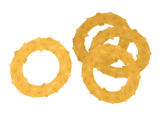 onion ring onion ring fried onion rings stock illustrations