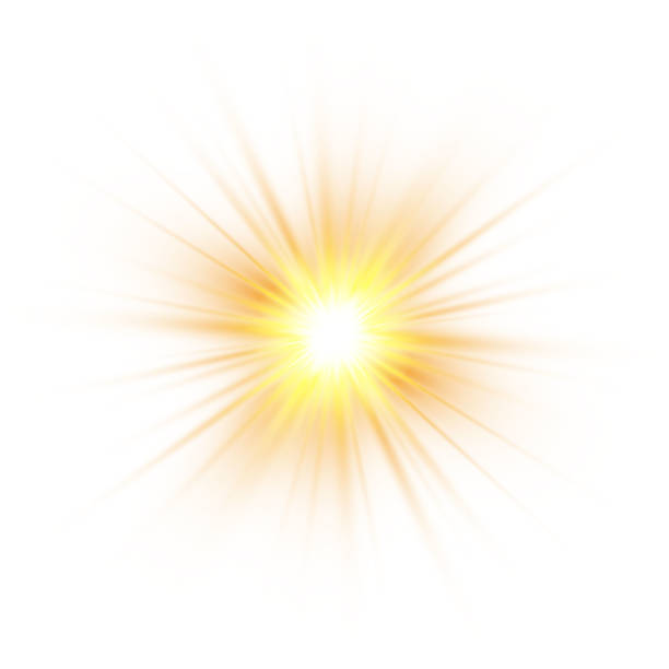ilustraciones, imágenes clip art, dibujos animados e iconos de stock de efecto de la luz del resplandor, explosión, brillo, chispa, flash del sol. ilustración vectorial. - isolated on white flash