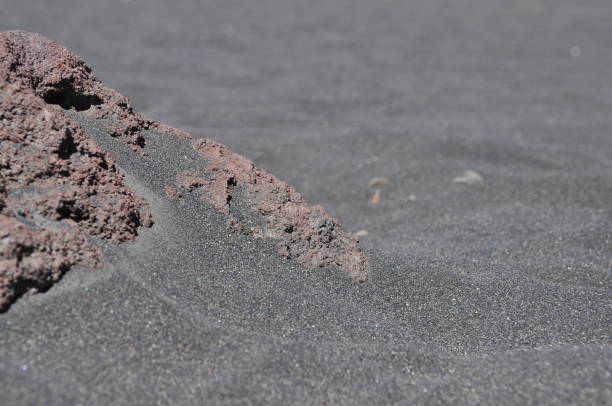 irazu volcano in costa rica. crater in clouds with protective barriers. fragments of lava and pumice. - seismologist imagens e fotografias de stock