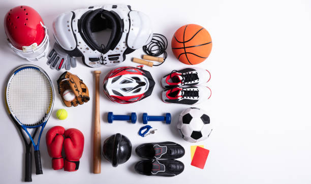 istock Sport Equipment On White Background 1136317335
