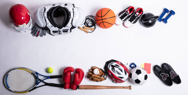 istock Sport Equipment On White Background 1136317346