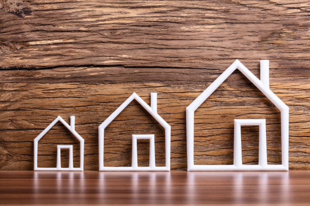 istock Row Of Outlined Houses 1136317675