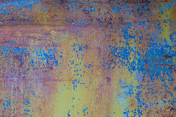 istock Beautiful texture of old metal close-up 1136327814